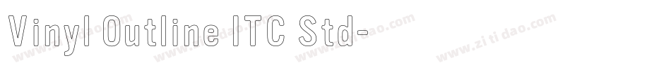 Vinyl Outline ITC Std字体转换